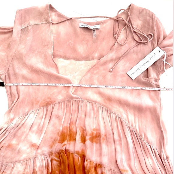 Beautiful Dress in Chiffon - By Young, Broke & Fabulous - L - NWT - Tie Dyed - Picture 8 of 12